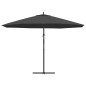 vidaXL Ampelschirm mit Aluminium-Mast 350 cm Anthrazit vidaXL Ampelschirm mit Aluminium-Mast 350 cm Anthrazit