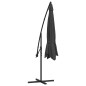 vidaXL Ampelschirm mit Aluminium-Mast 350 cm Anthrazit vidaXL Ampelschirm mit Aluminium-Mast 350 cm Anthrazit