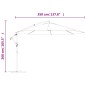 vidaXL Ampelschirm mit Aluminium-Mast 350 cm Anthrazit vidaXL Ampelschirm mit Aluminium-Mast 350 cm Anthrazit
