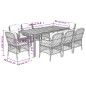 vidaXL 9-tlg. Garten-Essgruppe mit Kissen Schwarz Poly Rattan vidaXL 9-tlg. Garten-Essgruppe mit Kissen Schwarz Poly Rattan
