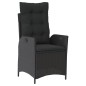 vidaXL 9-tlg. Garten-Essgruppe mit Kissen Schwarz Poly Rattan vidaXL 9-tlg. Garten-Essgruppe mit Kissen Schwarz Poly Rattan