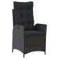 vidaXL 7-tlg. Garten-Essgruppe mit Kissen Schwarz Poly Rattan vidaXL 7-tlg. Garten-Essgruppe mit Kissen Schwarz Poly Rattan
