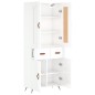 vidaXL Highboard Hochglanz-Weiß 69,5x34x180 cm Holzwerkstoff vidaXL Highboard Hochglanz-Weiß 69,5x34x180 cm Holzwerkstoff