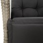 vidaXL 5-tlg. Garten-Essgruppe mit Kissen Hellgrau Poly Rattan vidaXL 5-tlg. Garten-Essgruppe mit Kissen Hellgrau Poly Rattan