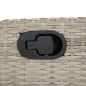 vidaXL 5-tlg. Garten-Essgruppe mit Kissen Hellgrau Poly Rattan vidaXL 5-tlg. Garten-Essgruppe mit Kissen Hellgrau Poly Rattan