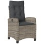 vidaXL 5-tlg. Garten-Essgruppe mit Kissen Grau Poly Rattan vidaXL 5-tlg. Garten-Essgruppe mit Kissen Grau Poly Rattan