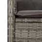 vidaXL 5-tlg. Garten-Essgruppe mit Kissen Grau Poly Rattan vidaXL 5-tlg. Garten-Essgruppe mit Kissen Grau Poly Rattan