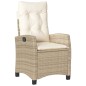 vidaXL 5-tlg. Garten-Essgruppe mit Kissen Beige Poly Rattan vidaXL 5-tlg. Garten-Essgruppe mit Kissen Beige Poly Rattan