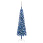 Weihnachtsbaum Schlank mit LEDs & Kugeln Blau 180 cm Weihnachtsbaum Schlank mit LEDs & Kugeln Blau 180 cm