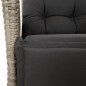 vidaXL 5-tlg. Garten-Essgruppe mit Kissen Hellgrau Poly Rattan vidaXL 5-tlg. Garten-Essgruppe mit Kissen Hellgrau Poly Rattan