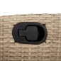 vidaXL 9-tlg. Garten-Essgruppe mit Kissen Beige Poly Rattan vidaXL 9-tlg. Garten-Essgruppe mit Kissen Beige Poly Rattan