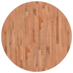 vidaXL Tischplatte Ø90x4 cm Rund Massivholz Buche