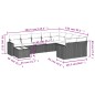 vidaXL 10-tlg. Garten-Sofagarnitur mit Kissen Schwarz Poly Rattan vidaXL 10-tlg. Garten-Sofagarnitur mit Kissen Schwarz Poly Rattan