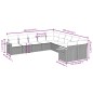 vidaXL 10-tlg. Garten-Sofagarnitur mit Kissen Schwarz Poly Rattan vidaXL 10-tlg. Garten-Sofagarnitur mit Kissen Schwarz Poly Rattan