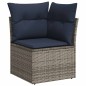 vidaXL 8-tlg. Garten-Sofagarnitur mit Kissen Grau Poly Rattan vidaXL 8-tlg. Garten-Sofagarnitur mit Kissen Grau Poly Rattan