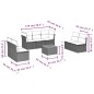 vidaXL 8-tlg. Garten-Sofagarnitur mit Kissen Grau Poly Rattan vidaXL 8-tlg. Garten-Sofagarnitur mit Kissen Grau Poly Rattan