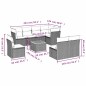 vidaXL 9-tlg. Garten-Sofagarnitur mit Kissen Grau Poly Rattan vidaXL 9-tlg. Garten-Sofagarnitur mit Kissen Grau Poly Rattan