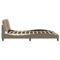 vidaXL Bettgestell mit Kopfteil Cappuccino-Braun 180x200 cm Kunstleder vidaXL Bettgestell mit Kopfteil Cappuccino-Braun 180x200 cm Kunstleder