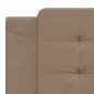 vidaXL Bettgestell mit Kopfteil Cappuccino-Braun 180x200 cm Kunstleder vidaXL Bettgestell mit Kopfteil Cappuccino-Braun 180x200 cm Kunstleder