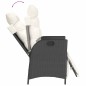 vidaXL 7-tlg. Garten-Essgruppe mit Kissen Schwarz Poly Rattan vidaXL 7-tlg. Garten-Essgruppe mit Kissen Schwarz Poly Rattan