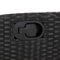 vidaXL 7-tlg. Garten-Essgruppe mit Kissen Schwarz Poly Rattan vidaXL 7-tlg. Garten-Essgruppe mit Kissen Schwarz Poly Rattan