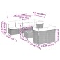 vidaXL 8-tlg. Garten-Sofagarnitur mit Kissen Grau Poly Rattan vidaXL 8-tlg. Garten-Sofagarnitur mit Kissen Grau Poly Rattan