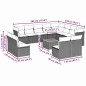 vidaXL 13-tlg. Garten-Sofagarnitur mit Kissen Grau Poly Rattan vidaXL 13-tlg. Garten-Sofagarnitur mit Kissen Grau Poly Rattan