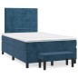 vidaXL Boxspringbett mit Matratze Dunkelblau 120x190 cm Samt vidaXL Boxspringbett mit Matratze Dunkelblau 120x190 cm Samt