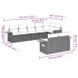 vidaXL 8-tlg. Garten-Sofagarnitur mit Kissen Schwarz Poly Rattan vidaXL 8-tlg. Garten-Sofagarnitur mit Kissen Schwarz Poly Rattan