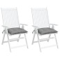 vidaXL Stuhlkissen 2 Stk. Grau 40x40x7 cm Oxford-Gewebe vidaXL Stuhlkissen 2 Stk. Grau 40x40x7 cm Oxford-Gewebe