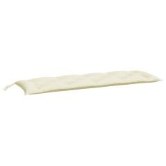 vidaXL Gartenbank-Auflage Creme 150x50x7 cm Oxford-Gewebe