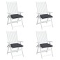 vidaXL Stuhlkissen 4 Stk. Anthrazit 40x40x7 cm Oxford-Gewebe vidaXL Stuhlkissen 4 Stk. Anthrazit 40x40x7 cm Oxford-Gewebe