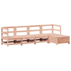 vidaXL 5-tlg. Garten-Sofagarnitur Massivholz Douglasie