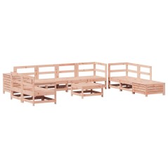 vidaXL 11-tlg. Garten-Sofagarnitur Massivholz Douglasie