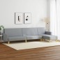 vidaXL 2-tlg. Sofagarnitur Hellgrau Stoff vidaXL 2-tlg. Sofagarnitur Hellgrau Stoff