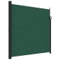 vidaXL Seitenmarkise Ausziehbar Dunkelgrün 200x500 cm