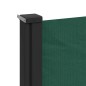 vidaXL Seitenmarkise Ausziehbar Dunkelgrün 200x500 cm