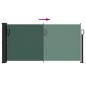 vidaXL Seitenmarkise Ausziehbar Dunkelgrün 100x500 cm vidaXL Seitenmarkise Ausziehbar Dunkelgrün 100x500 cm