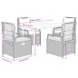 vidaXL 5-tlg. Garten-Essgruppe mit Kissen Schwarz Poly Rattan vidaXL 5-tlg. Garten-Essgruppe mit Kissen Schwarz Poly Rattan