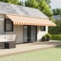 vidaXL Markisenvolant Gelb und Orange Gestreift 6 m vidaXL Markisenvolant Gelb und Orange Gestreift 6 m