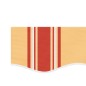 vidaXL Markisenvolant Gelb und Orange Gestreift 4,5 m