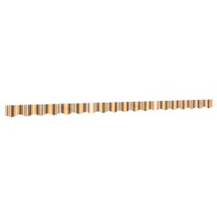vidaXL Markisenvolant Gelb und Grau Gestreift 4,5 m