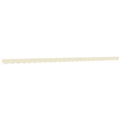 vidaXL Markisenvolant Creme Gestreift 6 m