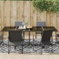 vidaXL Outdoor-Teppich ARAKIL Weiß und Schwarz 190x290 cm PP vidaXL Outdoor-Teppich ARAKIL Weiß und Schwarz 190x290 cm PP