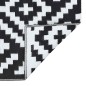 vidaXL Outdoor-Teppich ARAKIL Weiß und Schwarz 190x290 cm PP vidaXL Outdoor-Teppich ARAKIL Weiß und Schwarz 190x290 cm PP