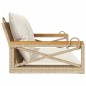 vidaXL Hängebank mit Kissen Beige 109x62x40 cm Poly Rattan vidaXL Hängebank mit Kissen Beige 109x62x40 cm Poly Rattan