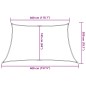 vidaXL Sonnensegel 160 g/m² Trapezform Orange 3/4x2 m HDPE vidaXL Sonnensegel 160 g/m² Trapezform Orange 3/4x2 m HDPE