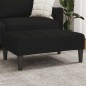 vidaXL Fußhocker Schwarz 77x55x31 cm Stoff vidaXL Fußhocker Schwarz 77x55x31 cm Stoff