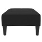 vidaXL Fußhocker Schwarz 77x55x31 cm Stoff vidaXL Fußhocker Schwarz 77x55x31 cm Stoff