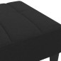vidaXL Fußhocker Schwarz 77x55x31 cm Stoff vidaXL Fußhocker Schwarz 77x55x31 cm Stoff